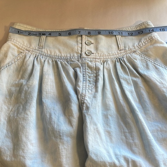 American Eagle Mini Skirt Acid Wash Bleach Med Skate Blue Coastal Softgirl - Picture 9 of 10